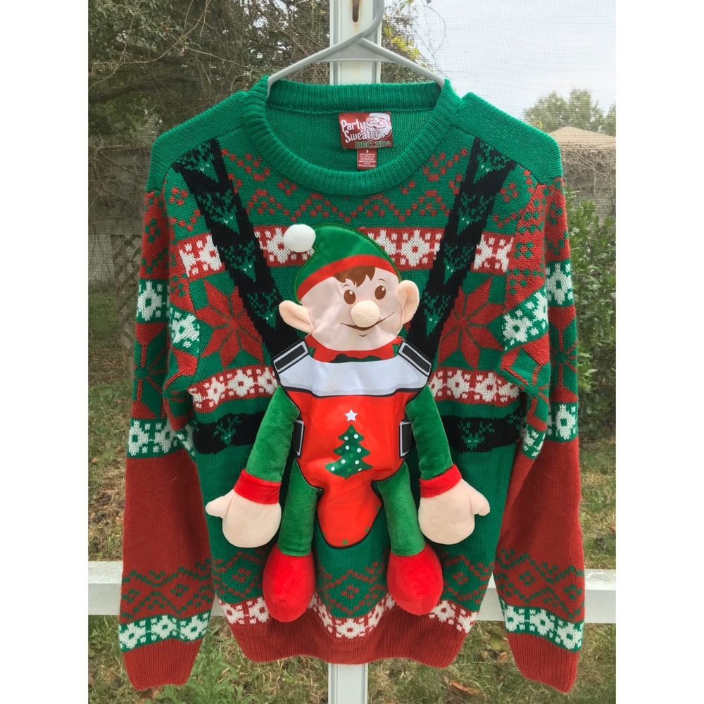 Baby elf ugly Christmas Sweater.